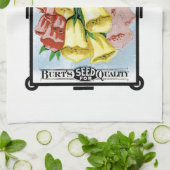 Digitalis-Etikett Geschirrtuch (Gefaltet)