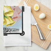 Digitalis-Etikett Geschirrtuch (Viertel Falte)