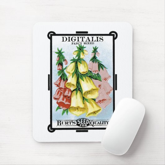 Digitalis-Etikett Mousepad (Mit Mouse)