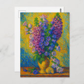 Digitalis Postkarte (Vorne/Hinten)