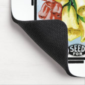 Digitalis-Samenpackett-Etikett Mousepad (Ecke)