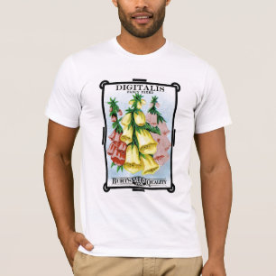 Digitalis-Samenpaket-Etikett T-Shirt