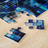 Digitalisiertes Bild-Hintergrund-binärer Puzzle (Seite)