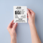Digitalkamera Icon Fotograf, Miete für Fotografie Flyer (Gruppe)