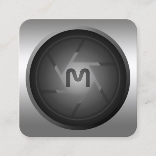 Digitalkamera im Silber-Stil - Visitenkarte (Vorderseite)