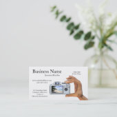 Digitalkamera-Visitenkarten Visitenkarte (Stehend Vorderseite)