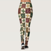 Digitalmuster - monochrome Stammeskunst Leggings (Rückseite)