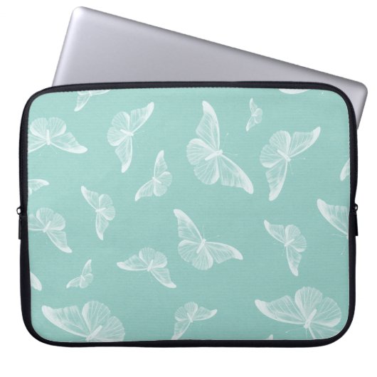 Digitalpapier für Schmetterlinge Laptopschutzhülle (Vorderseite)