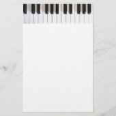 Digitalpiano-Tastatur Briefpapier (Vorderseite)