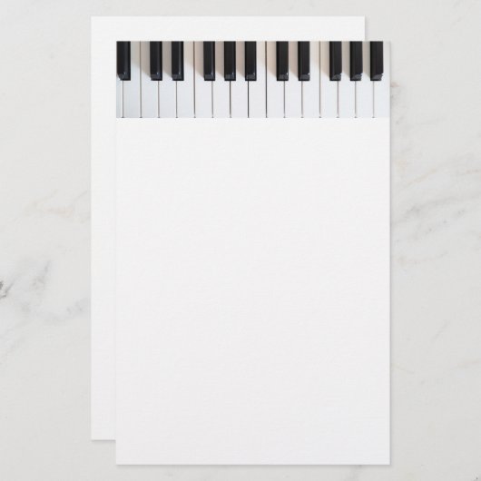 Digitalpiano-Tastatur Briefpapier (Vorne/Hinten)
