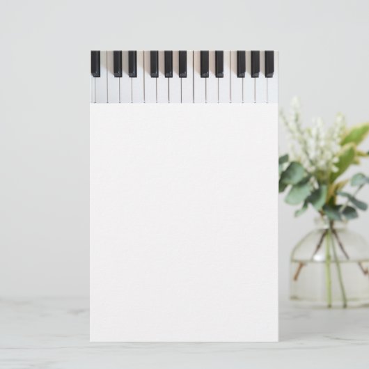 Digitalpiano-Tastatur Briefpapier (Stehend Vorderseite)