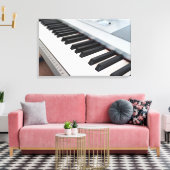 Digitalpiano-Tastatur Leinwanddruck (Insitu (Wohnzimmer))