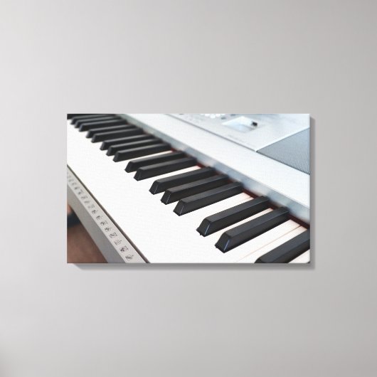 Digitalpiano-Tastatur Leinwanddruck (Vorderseite)