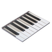Digitalpiano-Tastatur Notizblock (Linke Seite)