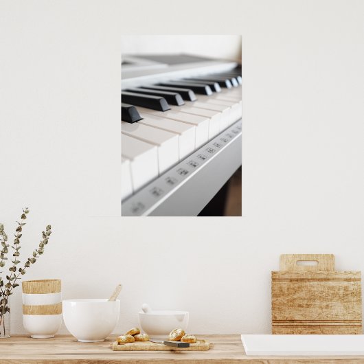 Digitalpiano-Tastatur Poster (Küche)