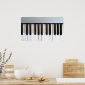 Digitalpiano-Tastatur Poster (Küche)