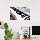 Digitalpiano-Tastatur Poster (Heimbüro)