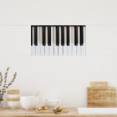 Digitalpiano-Tastatur Poster (Küche)