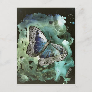 Digitalschmetterlingskarte Postkarte
