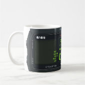 Digitaluhr-Design Kaffeetasse (Links)