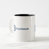 DigitalZoneAi Zweifarbige Tasse (Vorderseite Links)