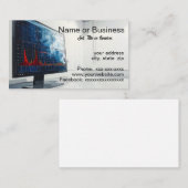 Digitial display with charts visitenkarte (Vorne/Hinten)