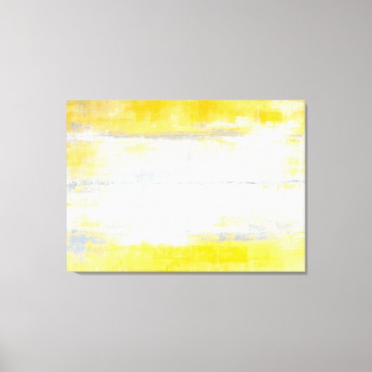 'Digits' Graue und gelbe Abstrakte Kunstkanvas dru Leinwanddruck (Vorderseite)