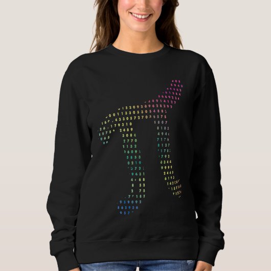 Digits Of Pi In Source Code Numbers Pi Day 3 14159 Sweatshirt (Vorderseite)