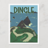 Digle Ireland Famous Travel Place Illustration Postkarte (Vorderseite)