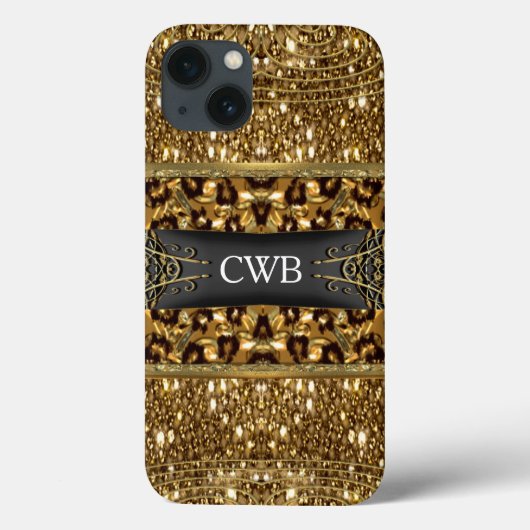 Digloos Chettah Monogramm Case-Mate iPhone Hülle (Rückseite)