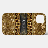 Digloos Chettah Monogramm Case-Mate iPhone Hülle (Rückseite (Horizontal))