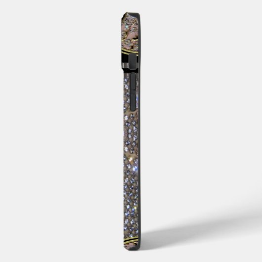 Digloos Elegantes Chic Einziges Monogramm Case-Mate iPhone Hülle (Rückseite / Links)