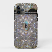 Digloos Elegantes Chic Einziges Monogramm Case-Mate iPhone Hülle (Rückseite)