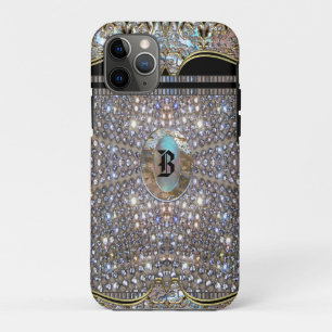 Digloos Elegantes Chic Einziges Monogramm Case-Mate iPhone Hülle