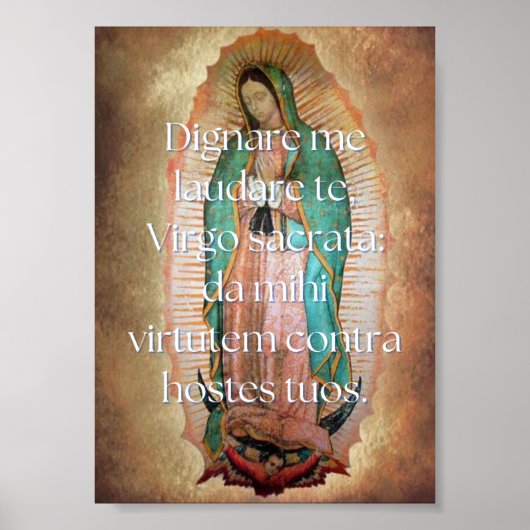 Digne me Print Poster (Vorne)