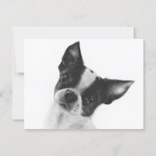 Dignified Beauty - Handgemalte Chihuahua-Kunstwerk Postkarte