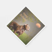 Dignified Brown Pitbull Serviette (Ecke)