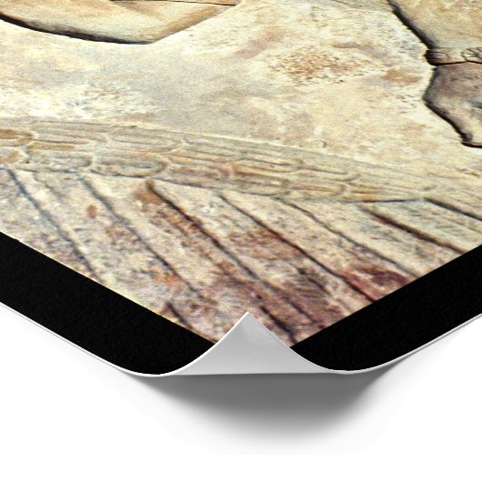 Dignitary, relief, assyrisch poster (Ecke)