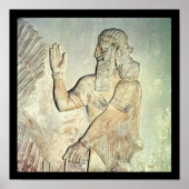 Dignitary, relief, assyrisch poster (Vorne)