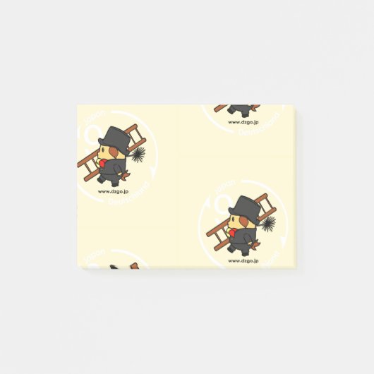 Digo als Schornsteinfeger Post-it Klebezettel (Vorderseite)