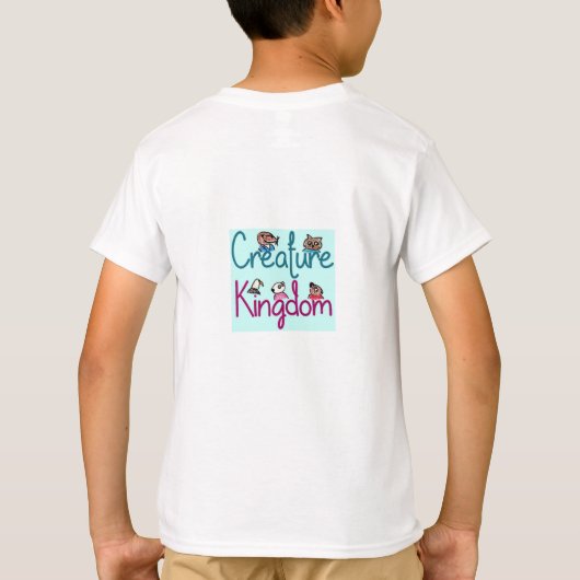 Digory Mole stellt seinen Reise-T - Shirt an (Rückseite)