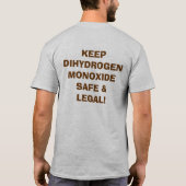 DIHYDROGEN-MONOXYD-SÜCHTIGER T-Shirt (Rückseite)