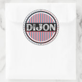 Dijon City Pride Emblem – French Identity Runder Aufkleber (Tasche)