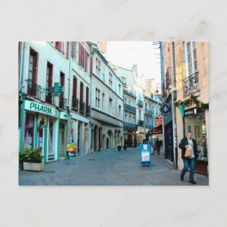Dijon, Einkaufsviertel der Altstadt Postkarte