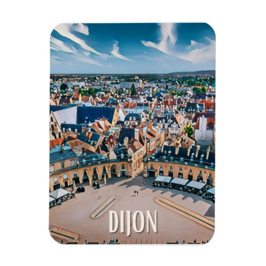 Dijon Foto Vintage Magnet (Vertikal)