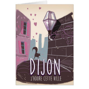 Dijon Frankreich Vintage-Reiseposter