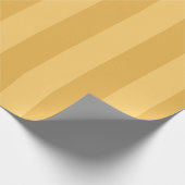 Dijon-Gelb gestreift Geschenkpapier (Ecke)