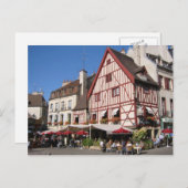 Dijon, Kaffeezeit Postkarte (Vorne/Hinten)