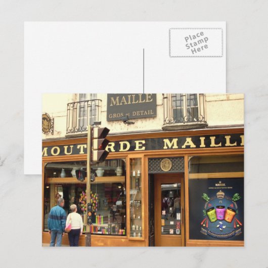 Dijon, Senfladen Postkarte (Vorne/Hinten)