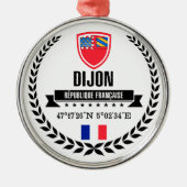 Dijon Silbernes Ornament (Vorne)